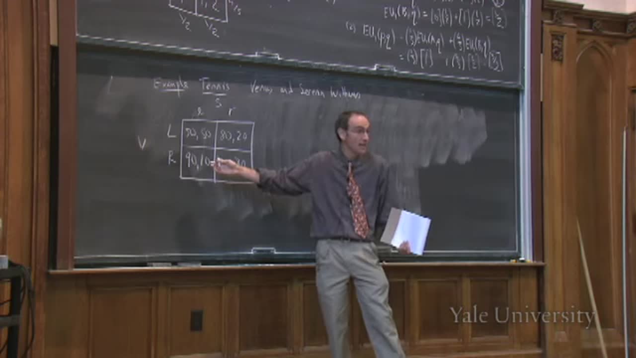 Lecture 9 - Mixed Strategies in Theory and Tennis thumbnail