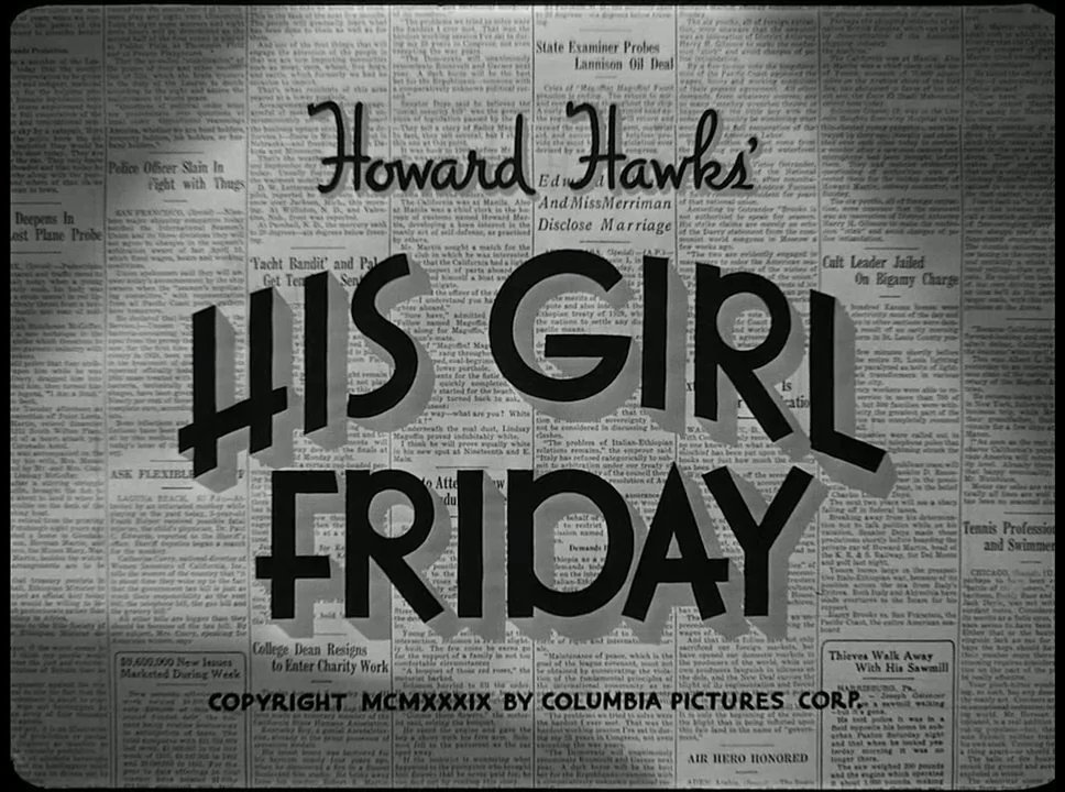 His Girl Friday (1940) thumbnail