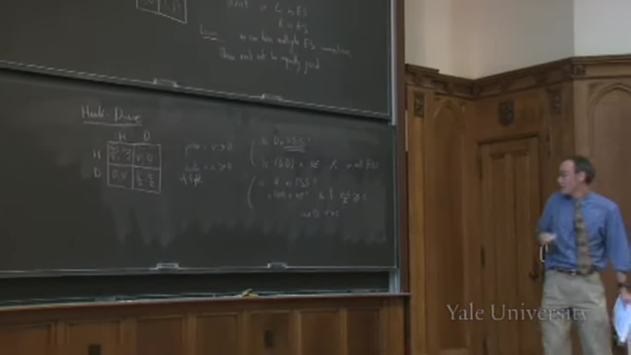 Lecture 12 - Evolutionary Stability: Social Convention, Aggression, and Cycles thumbnail